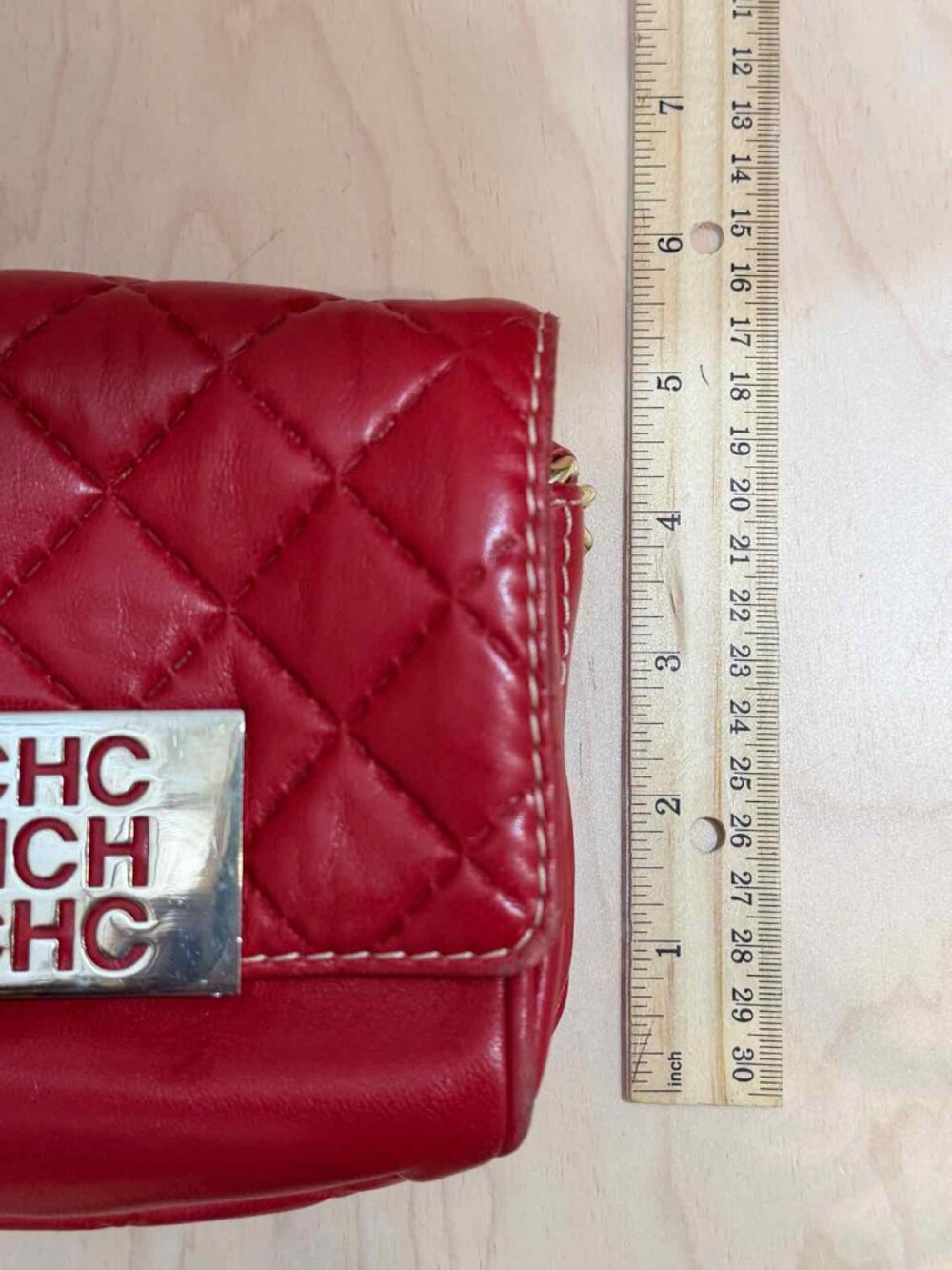 Carolina Herrera Red Handbag - Picture 8 of 8